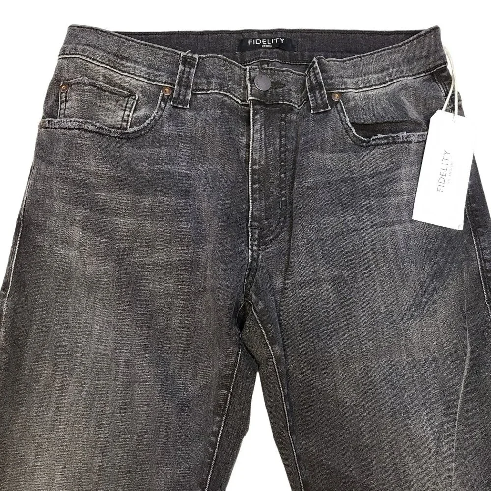 Fidelity Men's Hendrix Denim Indie Skinny Steel Wash Jeans 31x32 NWT $195 - Picture 2 of 14